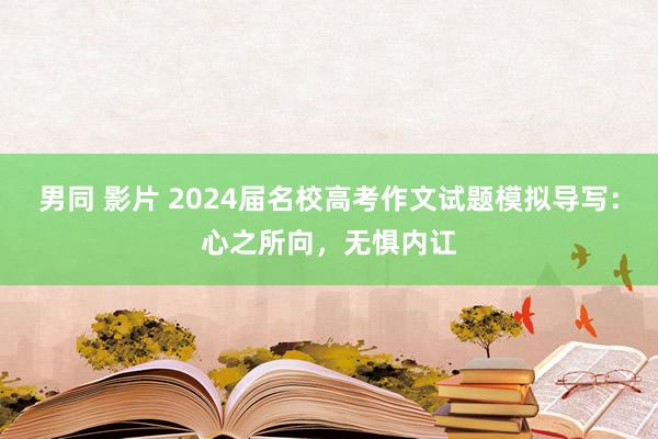 男同 影片 2024届名校高考作文试题模拟导写：心之所向，无惧内讧