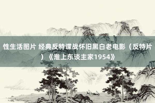 性生活图片 经典反特谍战怀旧黑白老电影（反特片）《淮上东谈主家1954》